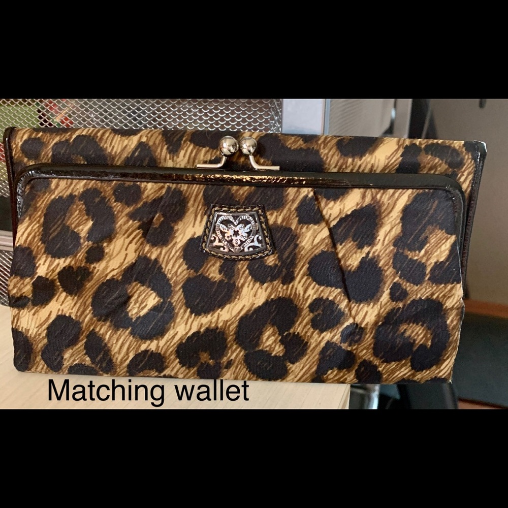 Brighton animal print leather wallet